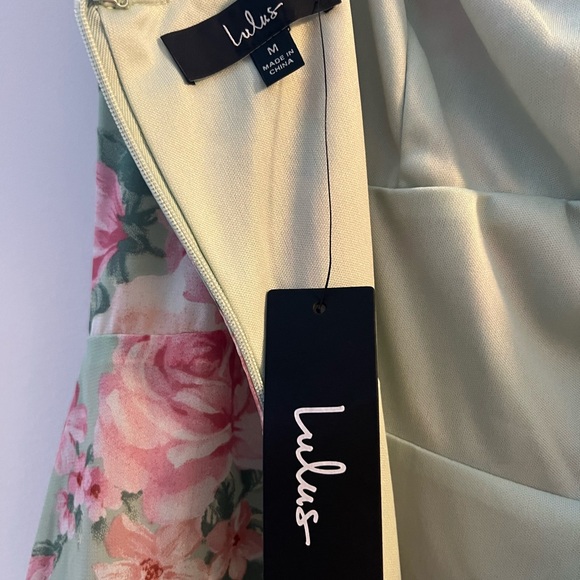 NWT Lulu’s floral mint green dress - Picture 7 of 7